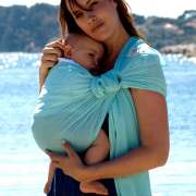 Porte-bébé sling perfectionné Sukkiri® -  Vert menthe
