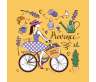 Collection Provence à vélo jaune