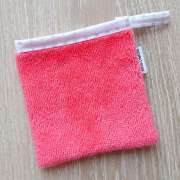 Mini gant bambou étoiles / rouge corail