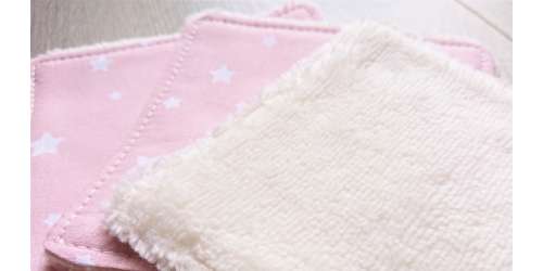 Lingettes lavables Oeko-Tex spéciales peaux sensibles, zéro déchet bébé